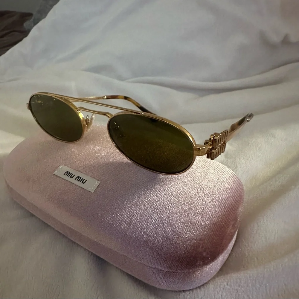 Miu Miu Oval Sunglasses - Picture 1 of 6